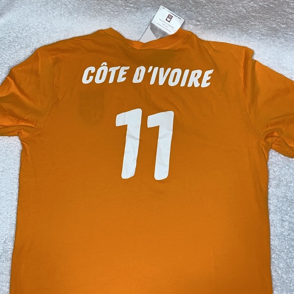 NWT puma Africa flame oranges Ivory Coast short sleeve men’s medium - Picture 5 of 10